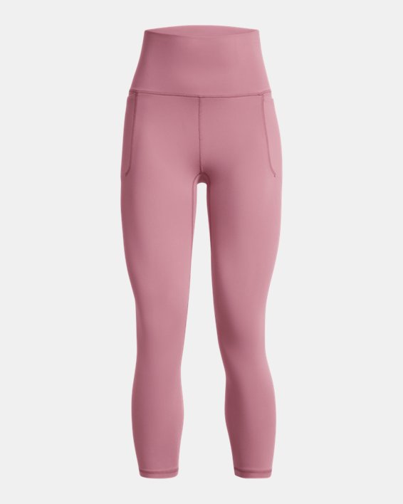Women's UA Meridian Ultra High Rise Ankle Leggings in Pink image number 4